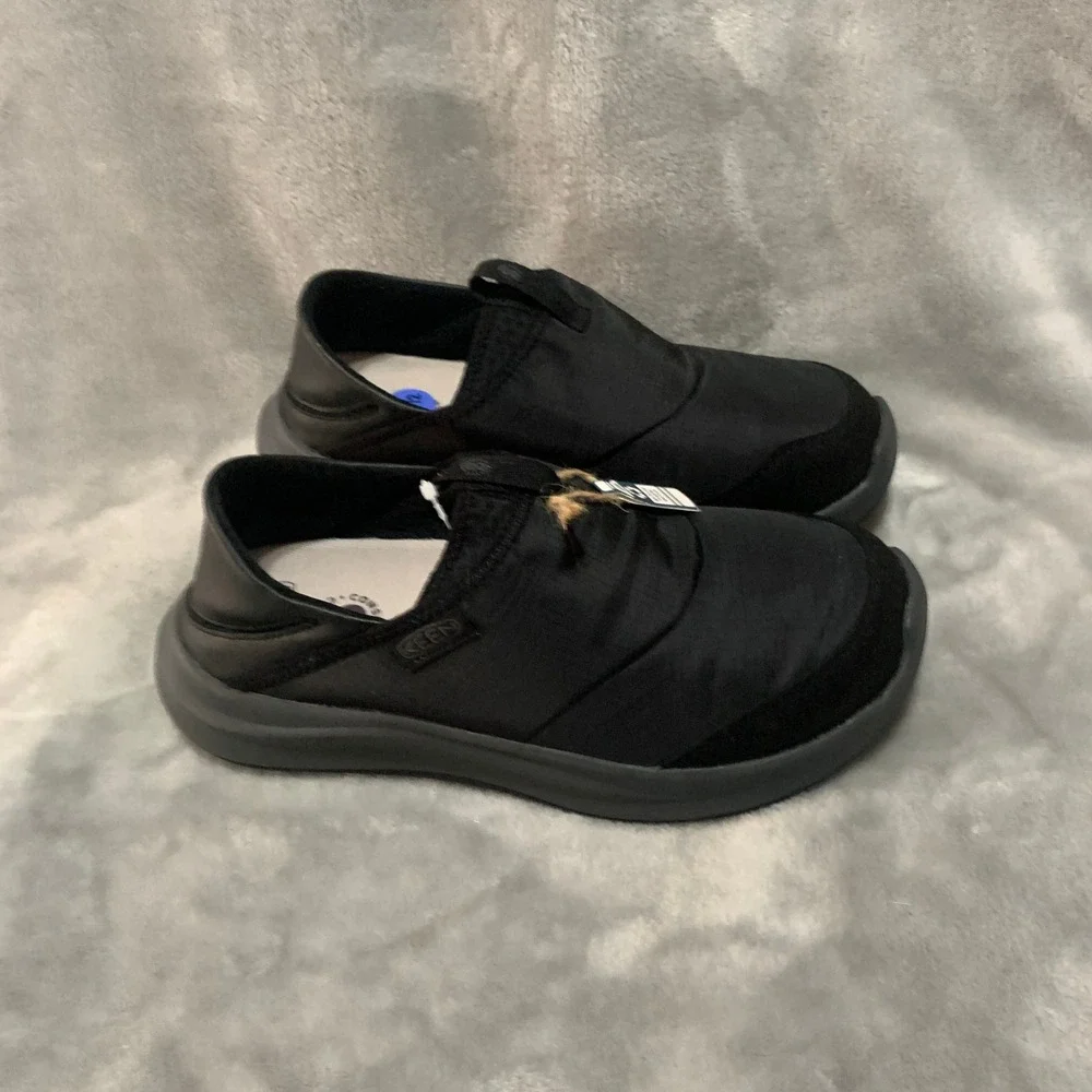 KEEN Mosey Derby Slip On Shoes Triple Black Recycled 1031156 Mens 7.5 Womens 9‎